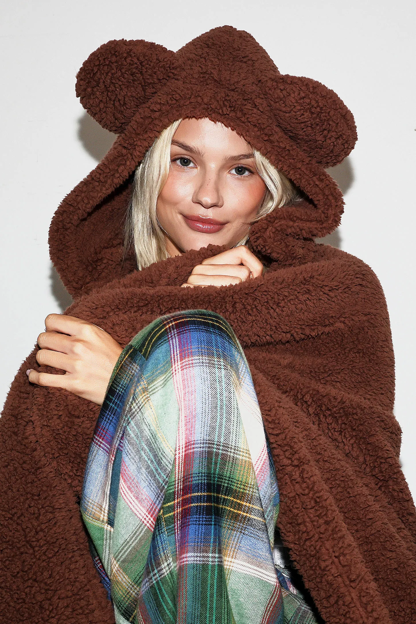 Bear Ear Blanket - Brown ALL 5