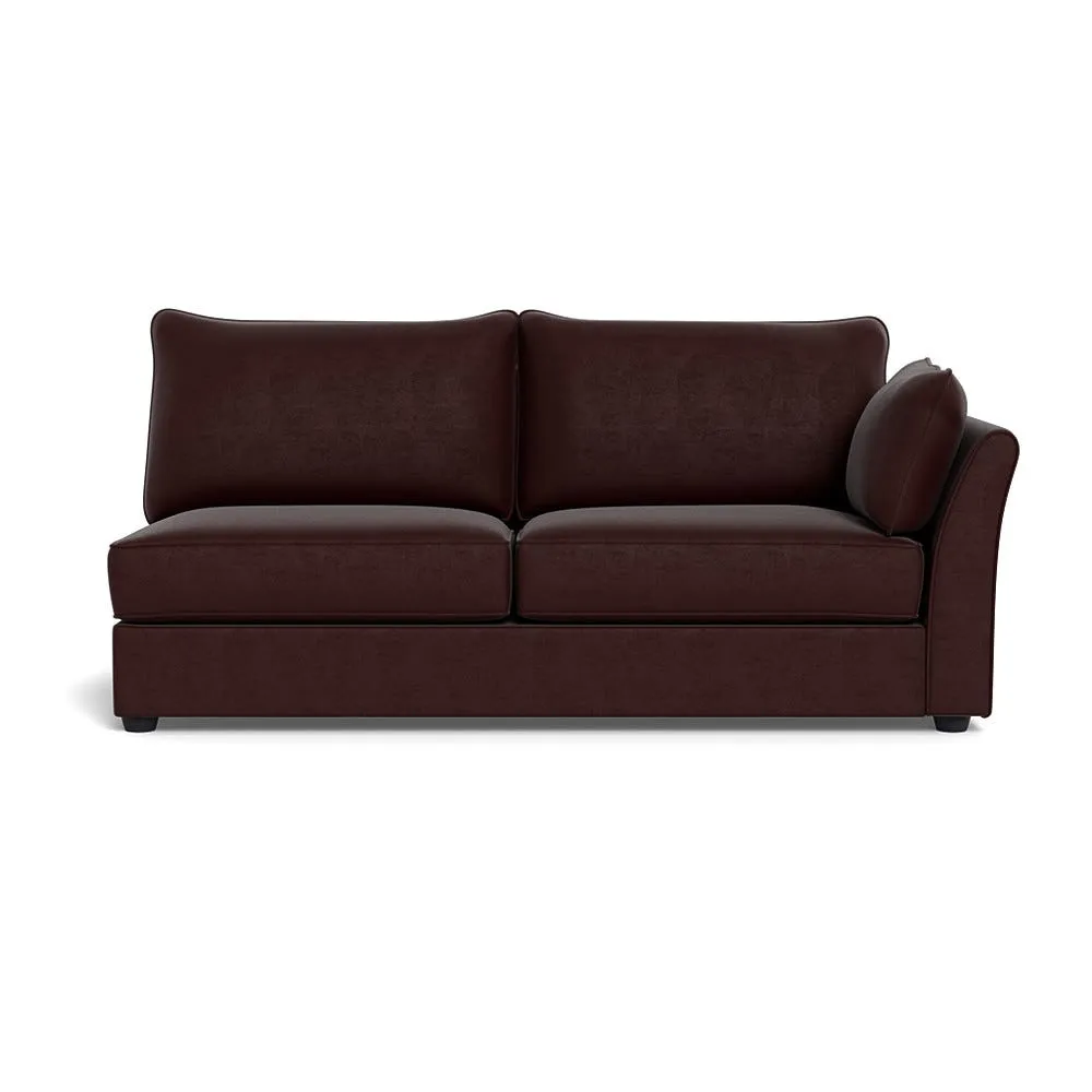 Heal's Tailor Large Unit Right Hand Facing Smart Luxe Velvet Acorn Black Beech Feet 1