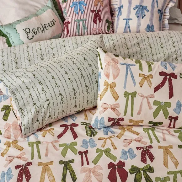 Furn. Noortje Bows Reversible Duvet Cover and Pillowcase Set 3