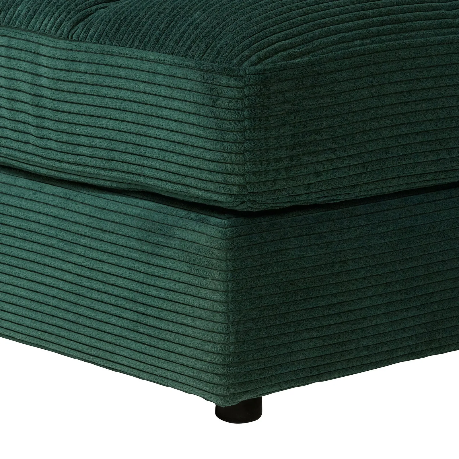 Twain Long Longchair Armrest Left Modular Sofa, Green Fabric | Barker & Stonehouse 4