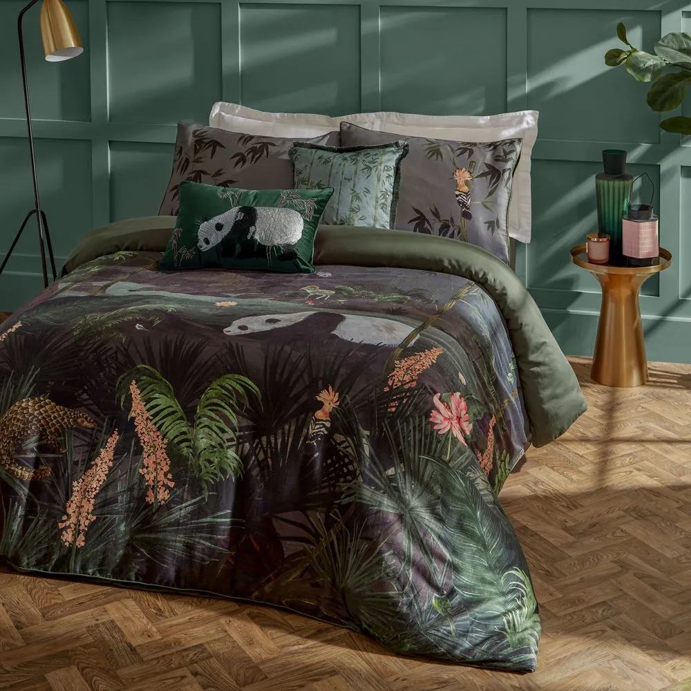 Paoletti Chuan Exotic Jungle Duvet Cover Set