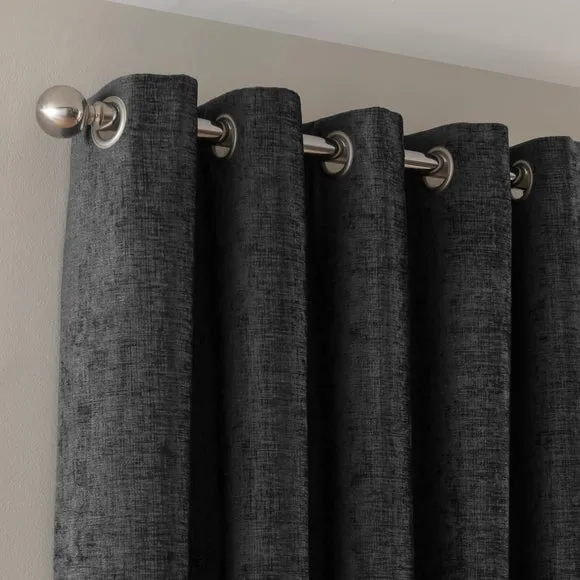Chenille Eyelet Curtains (Blackout Available) 1