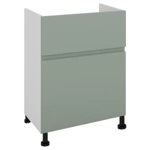 Wickes Lakemoor Reed Green Slimline Depth Toilet Unit - 600mm