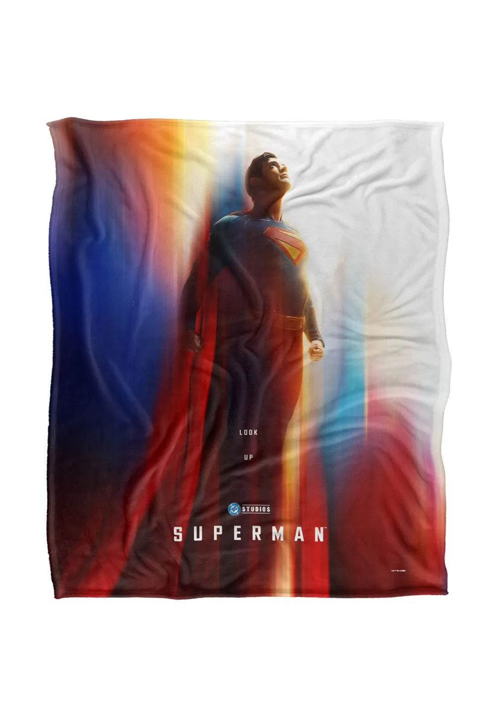 Superman 2025 Poster Silky Touch Super Soft Throw Blanket 152 X 127 cm in White