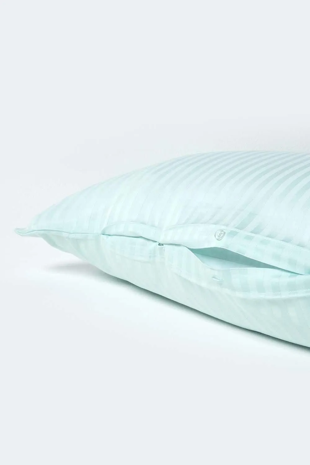 Homescapes Egyptian Cotton Super Soft V Shaped Pillowcase 330 TC in Aqua 3
