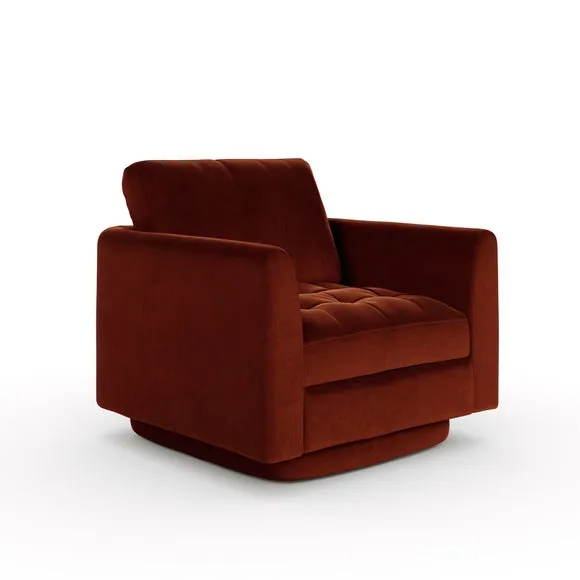 Max Velvet Swivel Chair 6