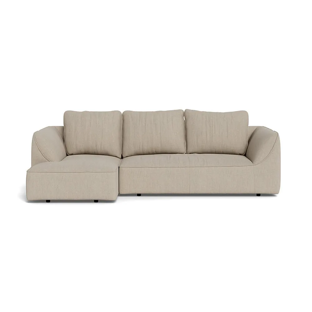 Heal's Morven Left Hand Facing Corner Chaise Sofa Broad Weave Putty 1