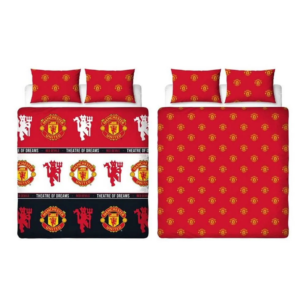 Manchester United FC Theatre of Dreams Duvet Set in Dark Red