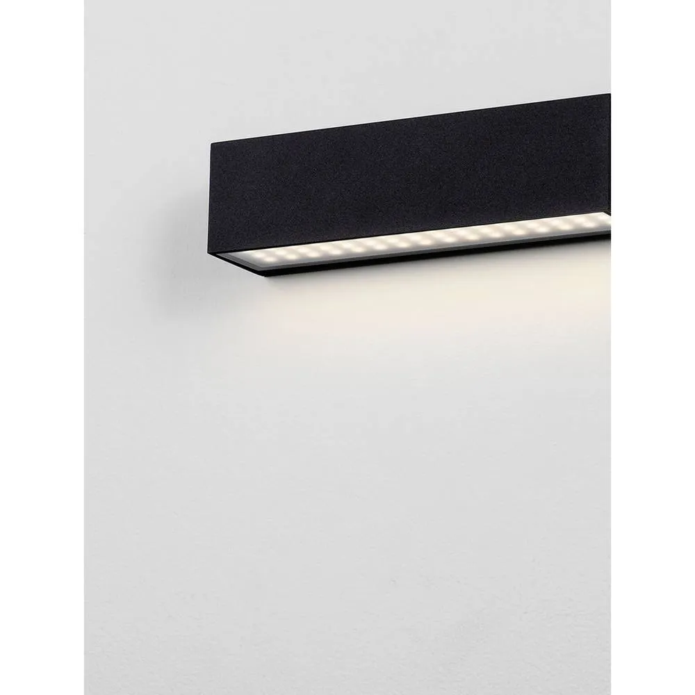 Netlighting Allure Outdoor Wall Down Lamp Sandy Black LED 8W 502lm IP65 3000K 5