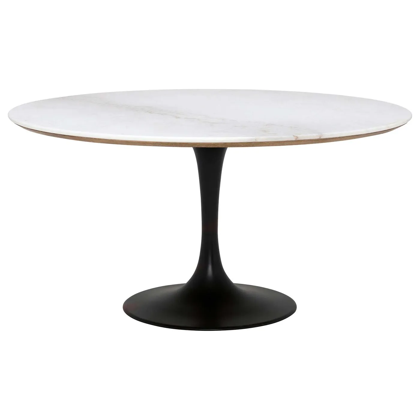 Talula Dining Table, Shiny White Marble