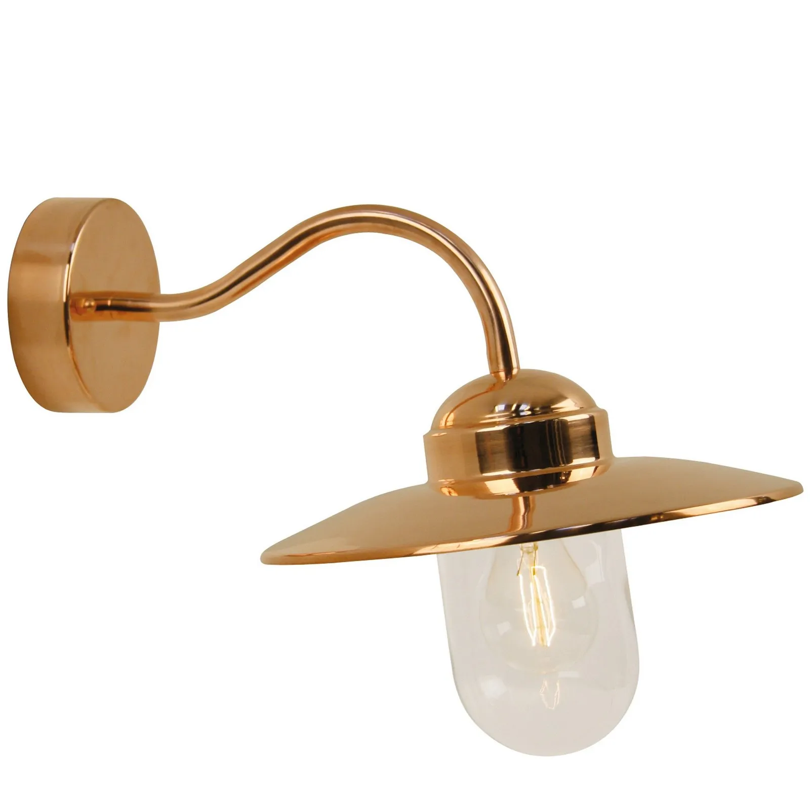 Nordlux Luxe Outdoor Wall Light Copper Copper Garden E27 IP54 Mains