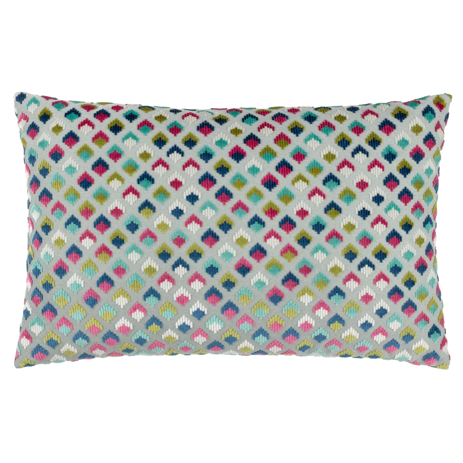 Paoletti Lexington Geometric Velvet Cushion 2