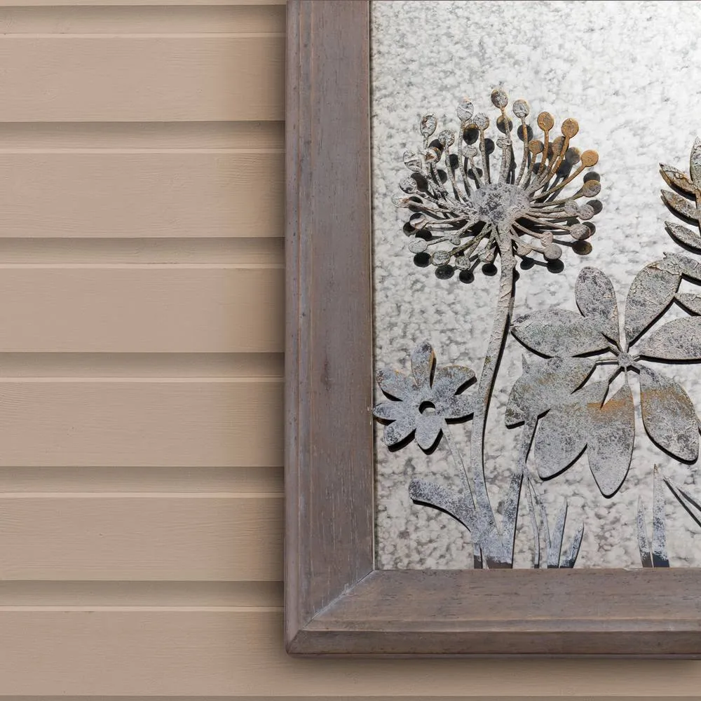 Voyage Maison Fleur Et Faune Square Antique Mirror in Mid Grey 3