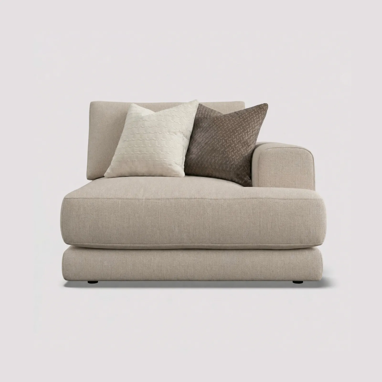 Lomax 1 Arm 1 Seater Sofa Rhf, Brown | Barker & Stonehouse 1