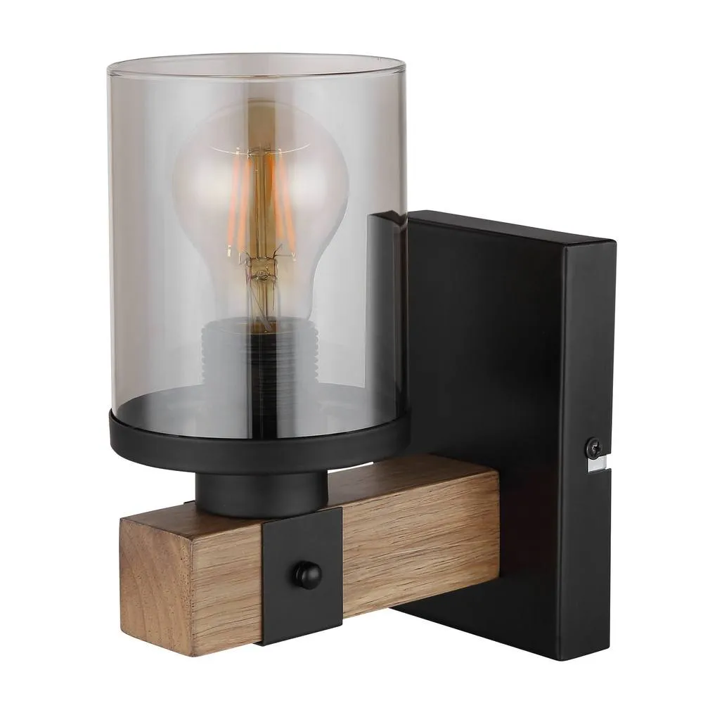 Netlighting Lila Wall Lamp Matt Black 1x E27 2