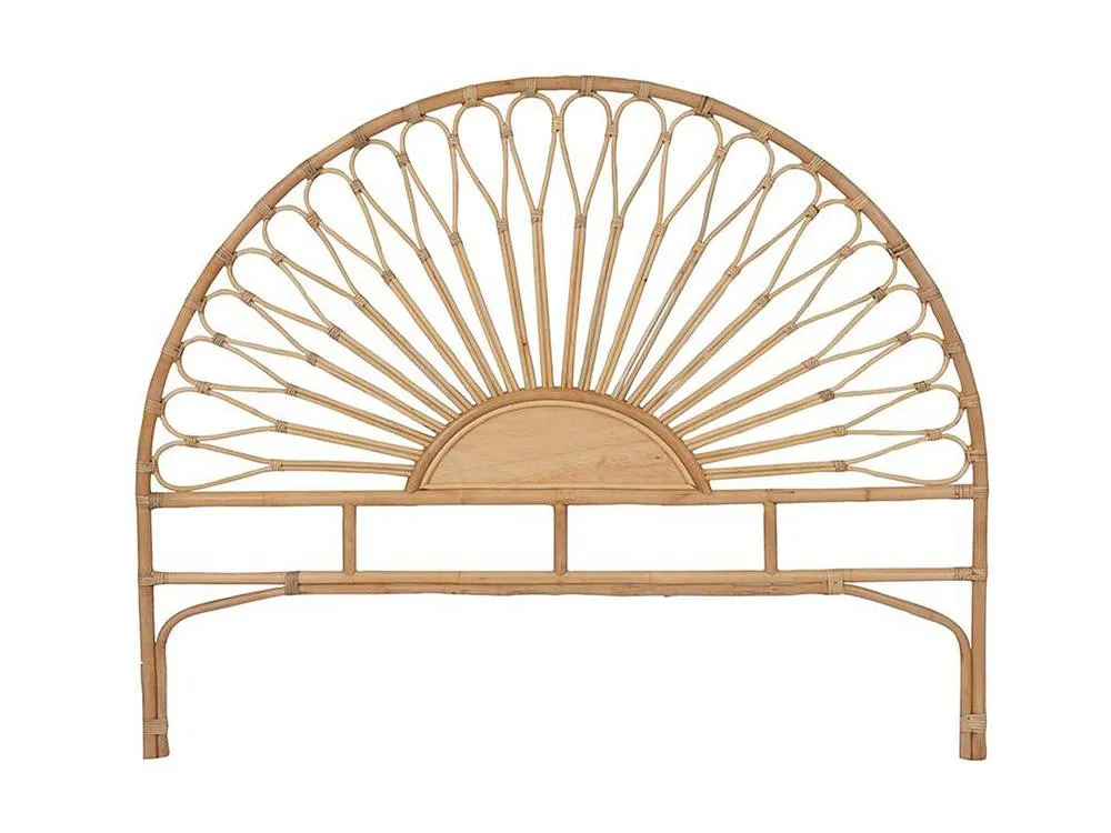 Vente-unique 160 Cm Headboard - Rattan - Natural - SOLIA in Light Oak 2