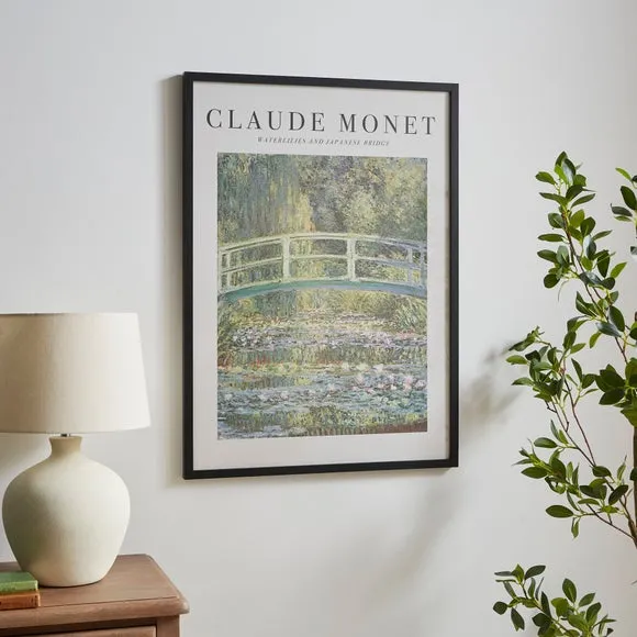 Waterlilies and Japanese Bridge by Claude Monet Framed Print 1