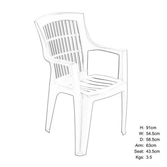 Trabella Alana Square Patio Table with 4 Bonnie Chairs 5