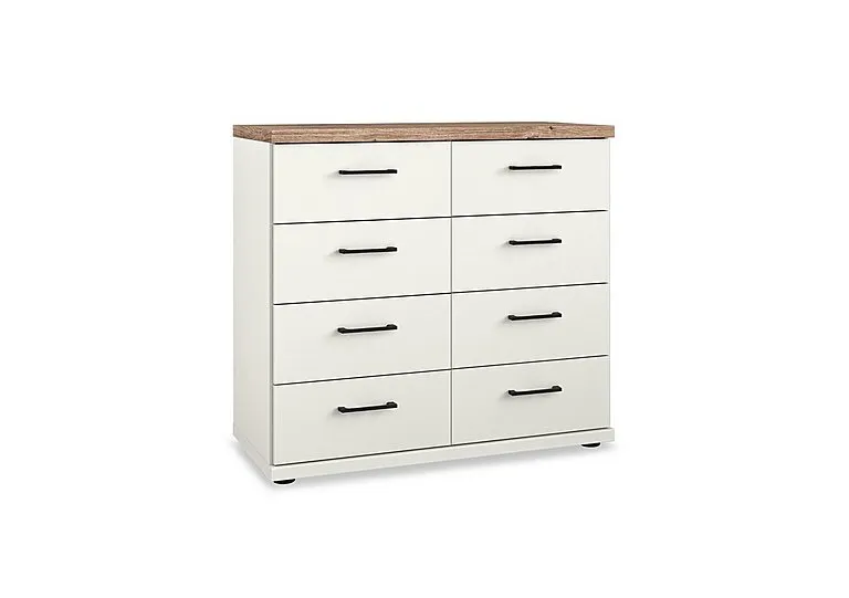 Adeline 4+4 Drawer Chest - White