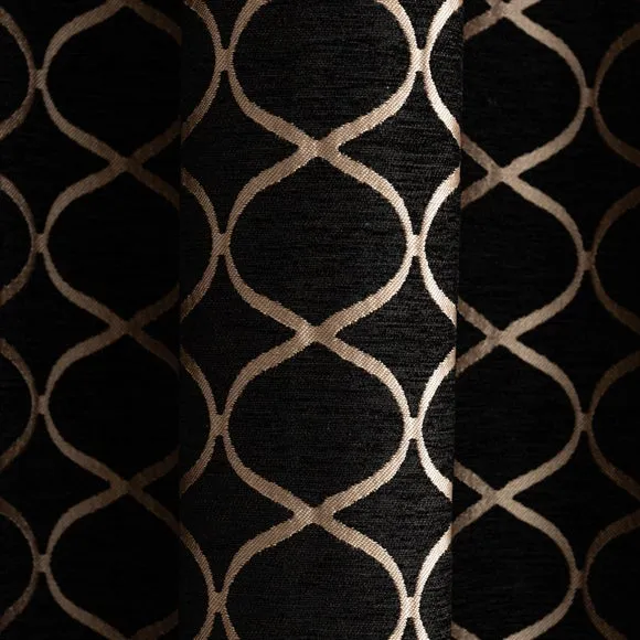 Chenille Ogee Eyelet Curtains 3