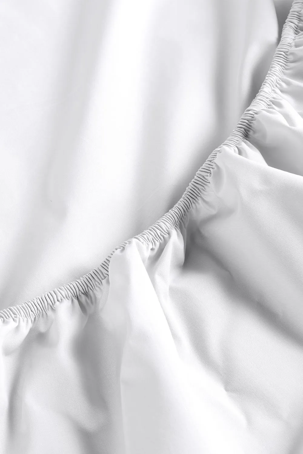 CHRISTY Pure Cotton Percale Fitted Sheets in White 3