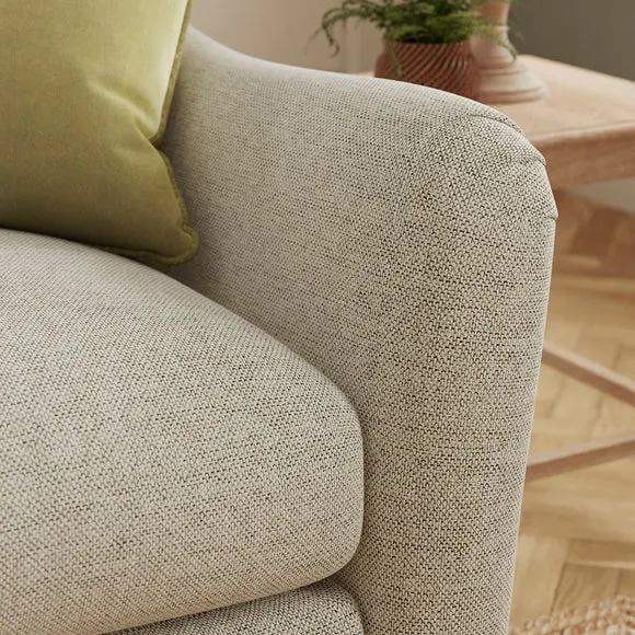 Hattie Basket Weave Corner Chaise Sofa 4