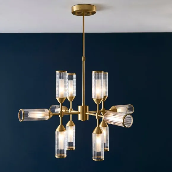 Vogue Bailey Art Deco 12 Light Adjustable Ceiling Light