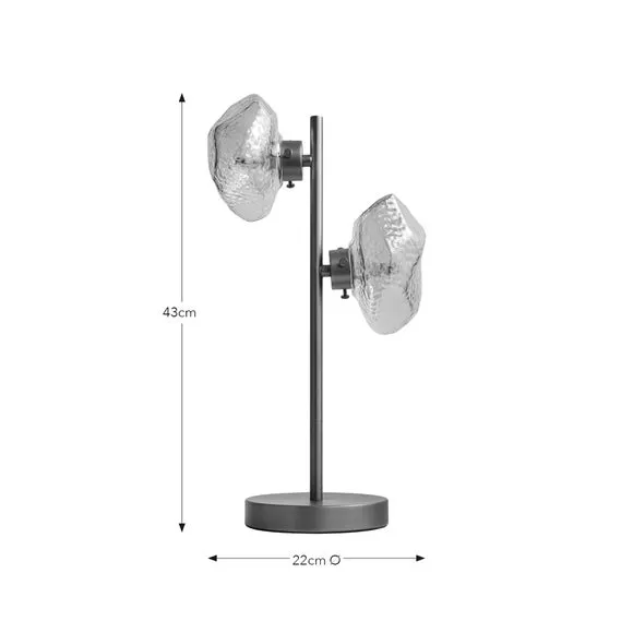 Lava Industrial 2 Light Table Lamp 6