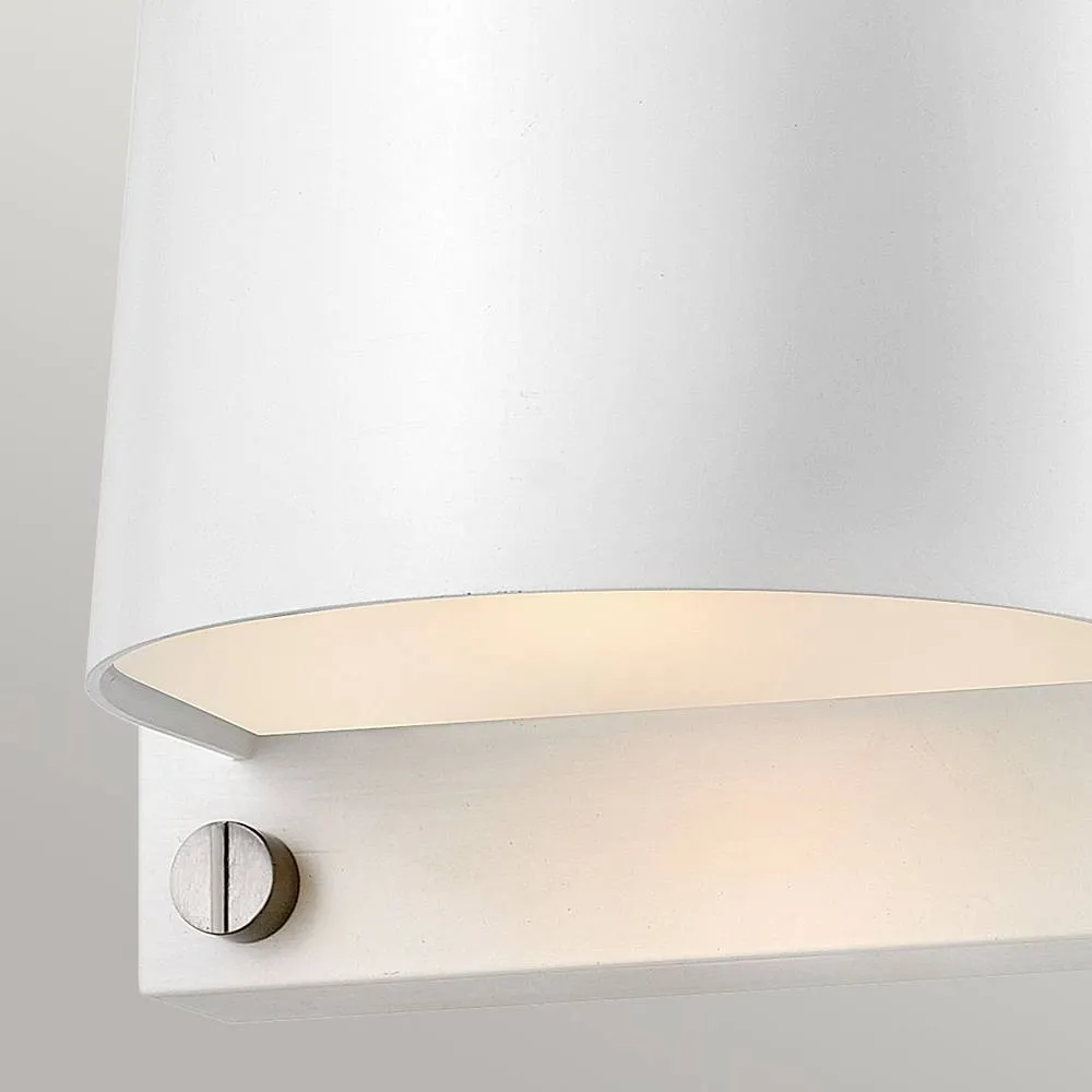 Netlighting Scout 1 Light Small Outdoor Wall Light Satin White IP44 3