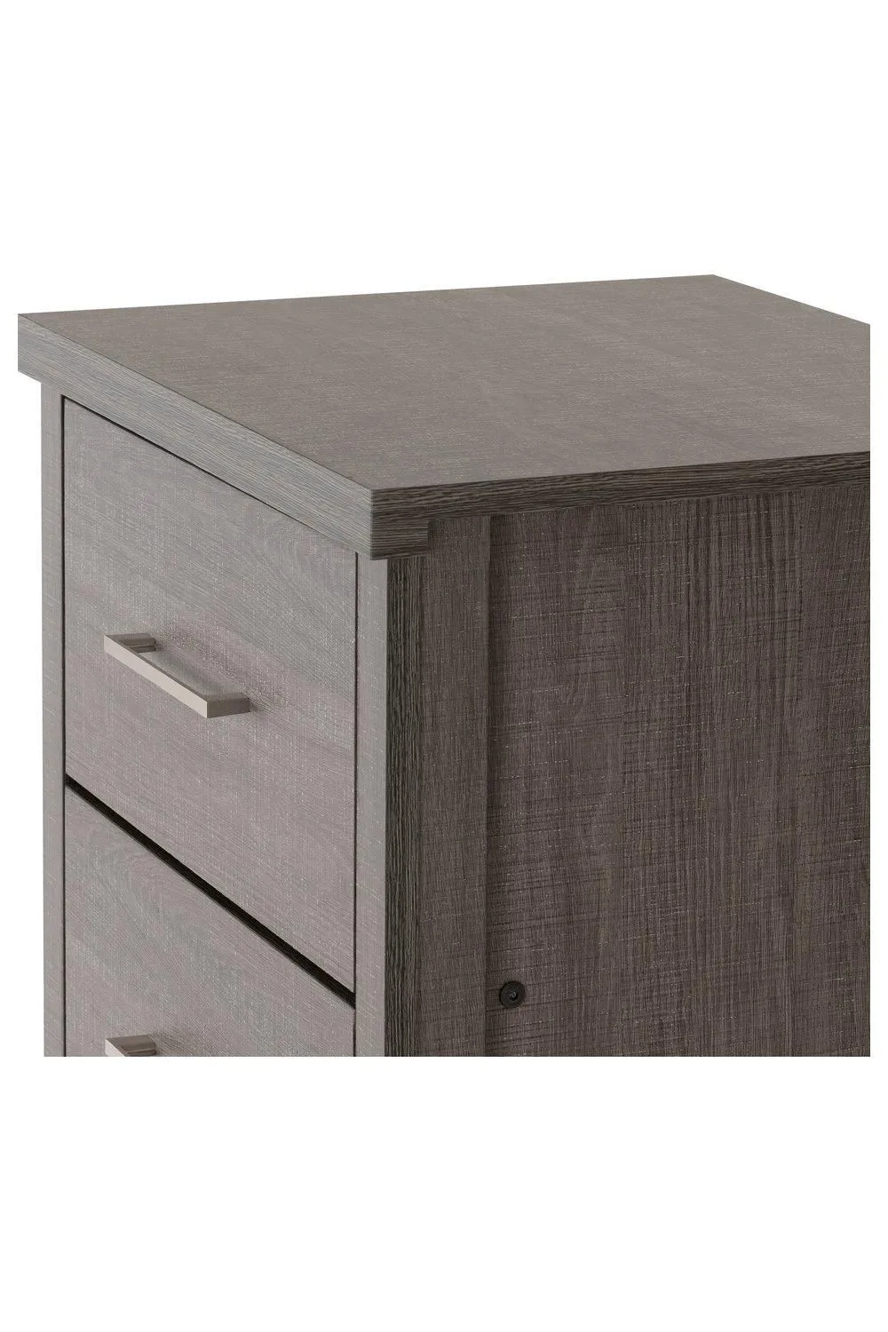 Seconique Lisbon 5 Drawer Narrow Chest in Charcoal 4