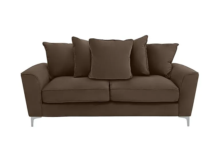 Legend 3 Seater Scatter Back Fabric Sofa - Kingston Nutmeg