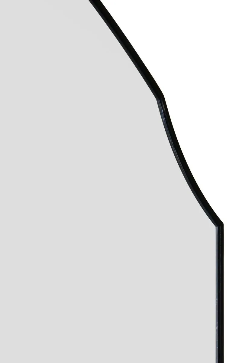MirrorOutlet Black Edged Dual Arch Curved Edge Wall Mirror 47"x31" (120 X 80cm) 6