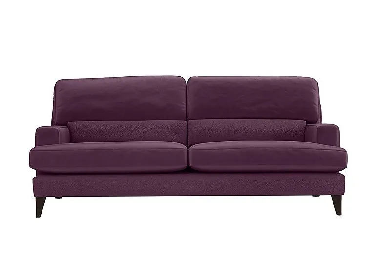 Romilly 4 Seater Fabric Foam Fill Sofa - Frosted Grape