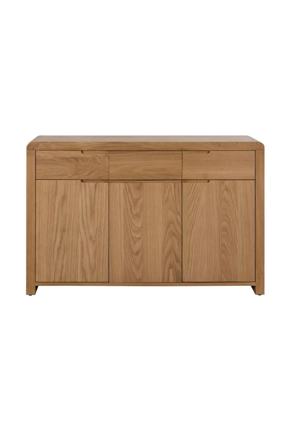 Julian Bowen Curve 3 Door 3 Drawer Sideboard in Light Oak 5