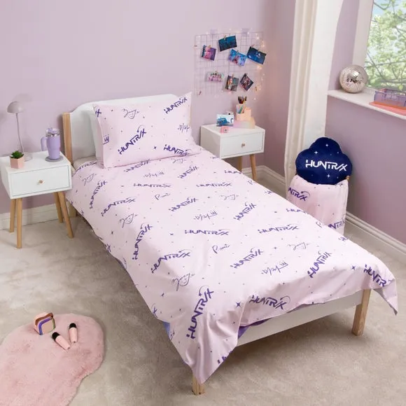 K-Pop Demon Hunters Signatures Panel Duvet Cover & Pillowcase Set 2