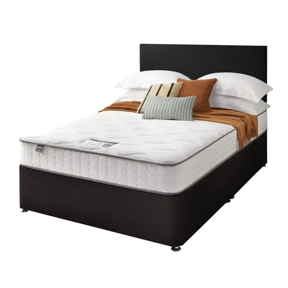 Silentnight Divan Bed With Fabric Paris Headboard and 800 Pocket Sprung Mattress 2