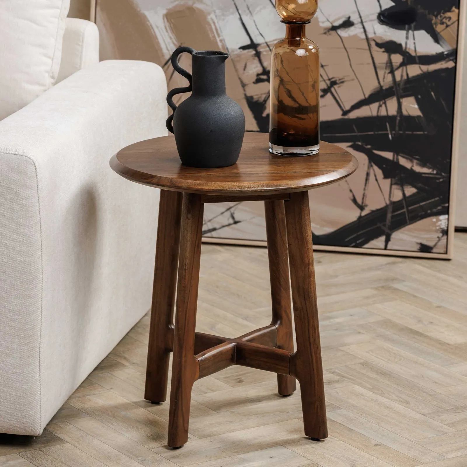 Cresta Side Table, Acacia Wood | Barker & Stonehouse 2
