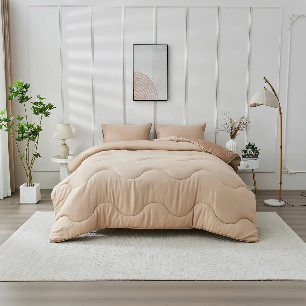 GAVENO CAVAILIA Coverless Microfiber Duvet in Natural