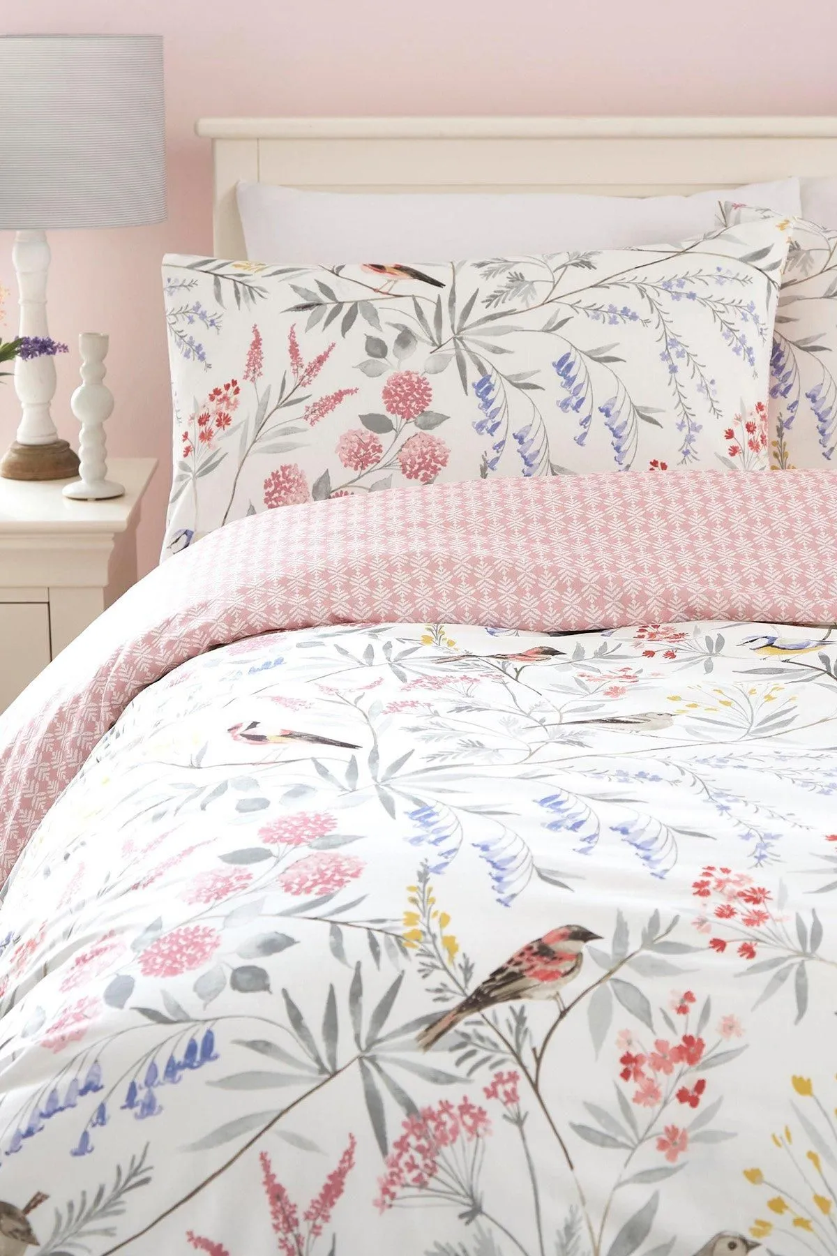 Dreams & Drapes 'Caraway' Reversible Duvet Cover Set in Pink 2