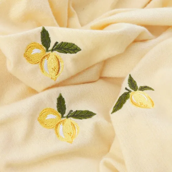 Furn. Fruits Zesty Lemon Throw Blanket 130cm x 180cm 2