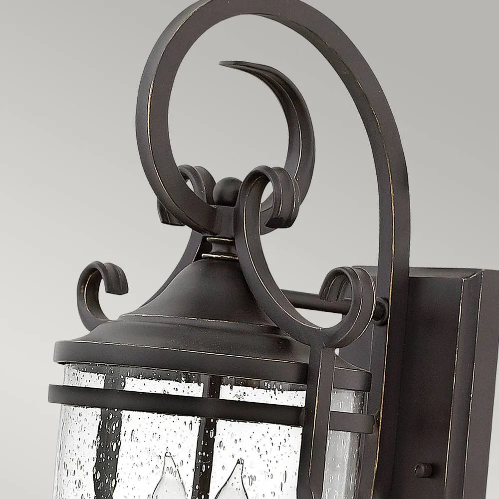 Netlighting Hinkley Casa Outdoor 2 Light Wall Lantern Olde Black IP44 2