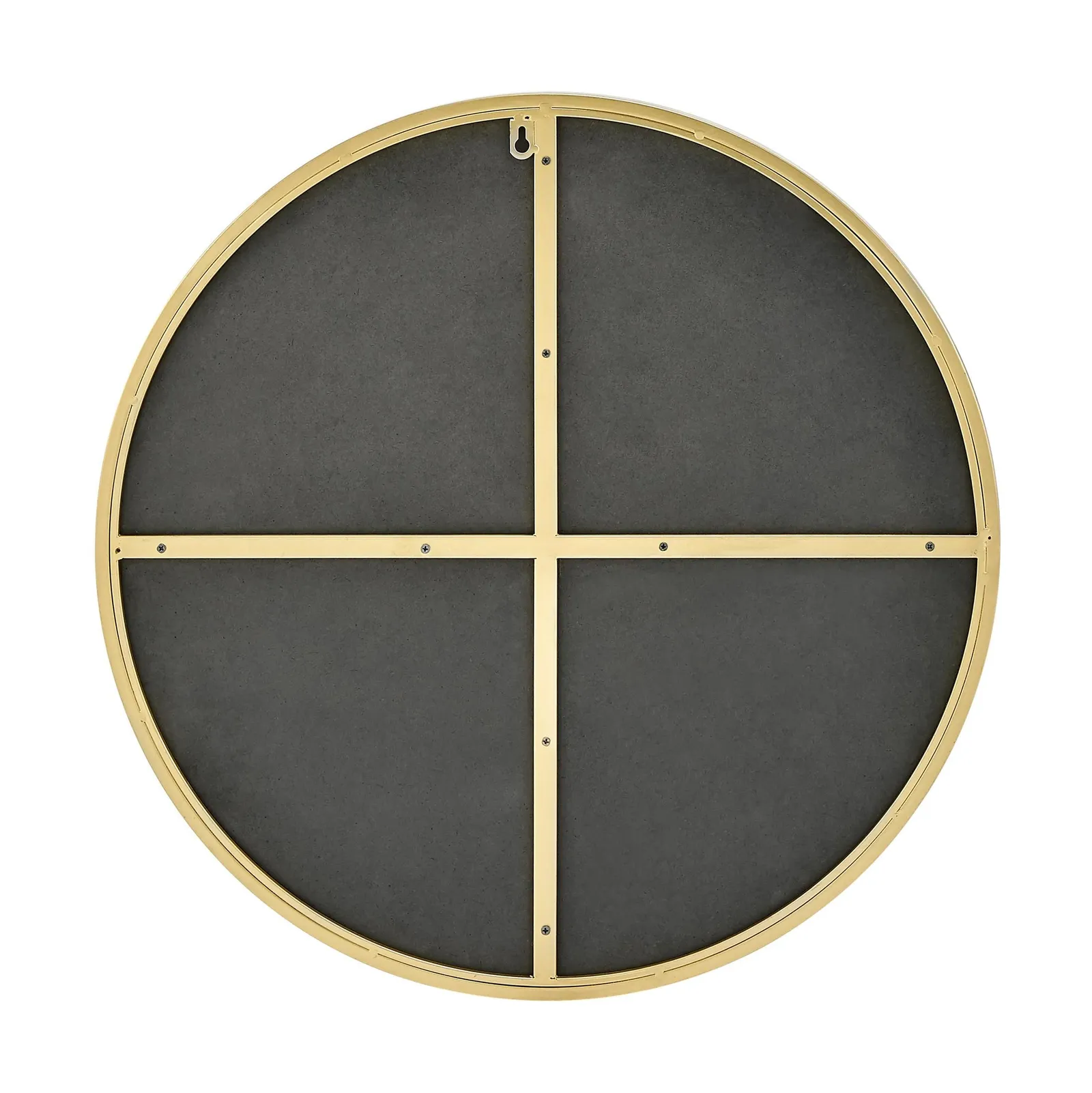 FurnitureboxUK Emma 60cm Small Art Deco Metal Frame Round Hallway Bedroom Dining & Living Room Wall Mirror in Gold 4
