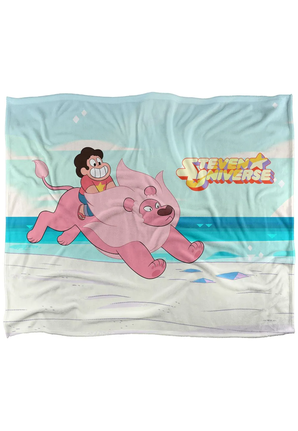 Cartoon Network Steven Universe & Lion Silky Touch Super Soft Throw Blanket 152 X 127 cm in White
