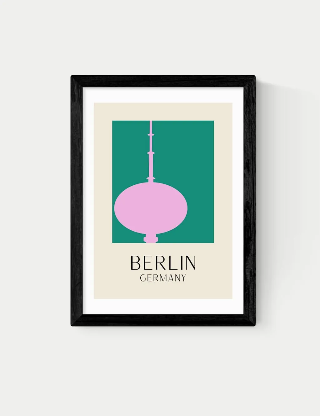 East End Prints Berlin Framed Art Black