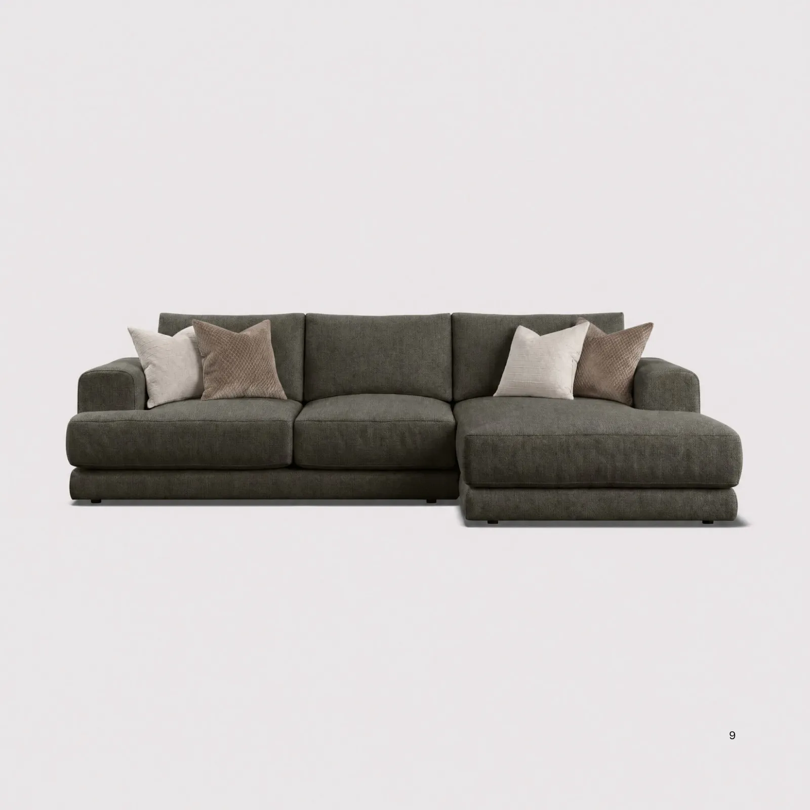 Lomax Medium Chaise Sofa Rhf, Green | Barker & Stonehouse 1