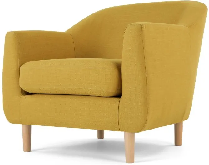 Tubby Armchair, Retro Yellow