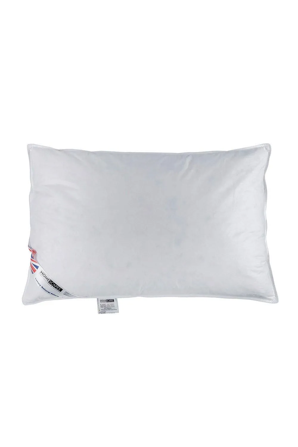 Homescapes Goose Feather & Down Camomile Pillow with Dried Camomile Insert in White 3