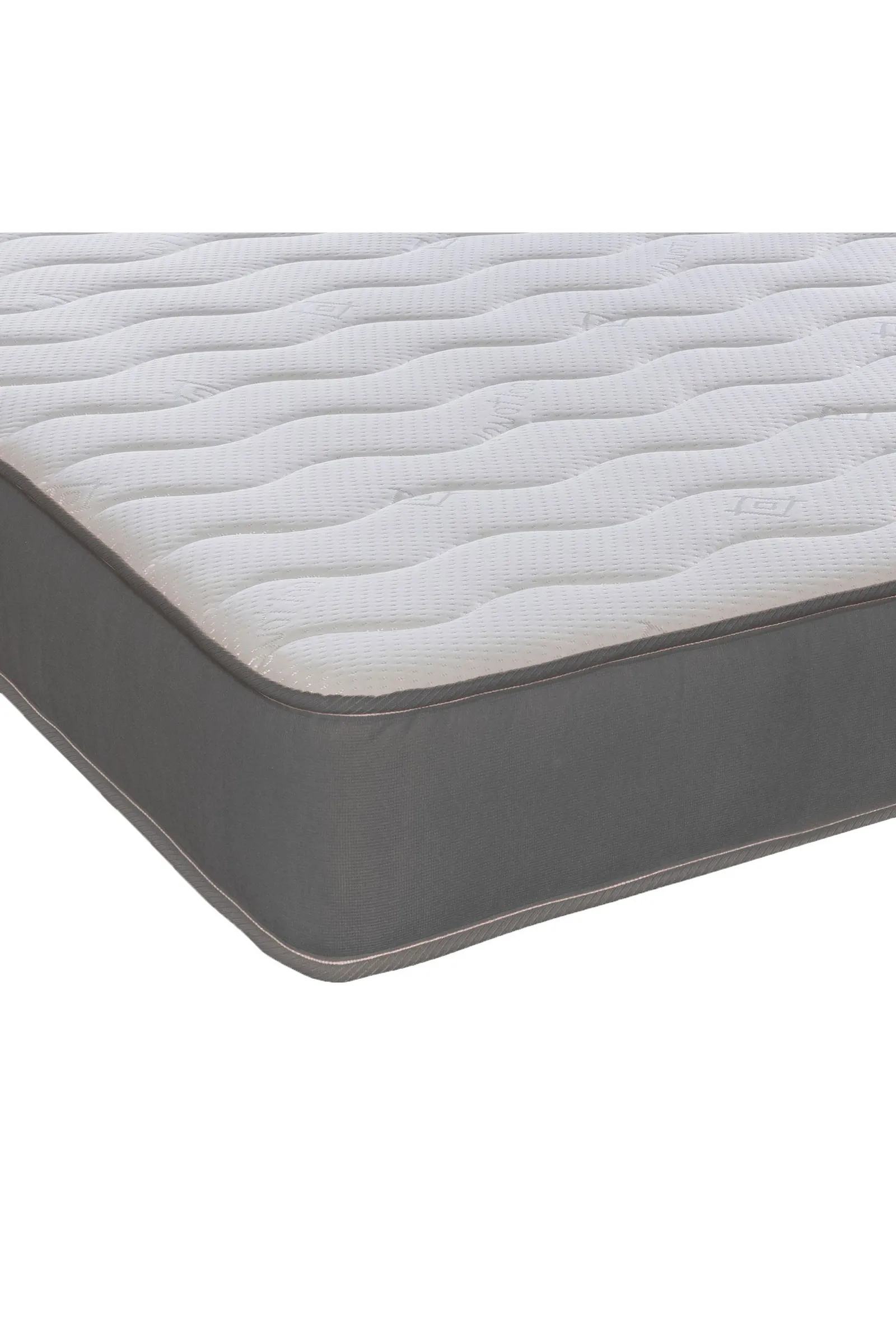 eXtreme Comfort Ltd Cooltouch Essentials Wave Grey Border Quilted Hybrid Spring Mattress 5