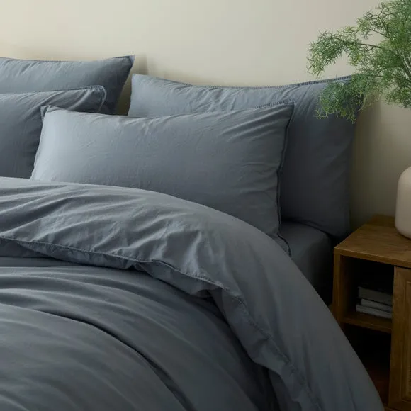 Soft Washed Cotton Standard Pillowcase Pair 1
