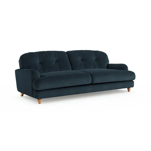 Martha Matte Plush Velvet 4 Seater Sofa 6
